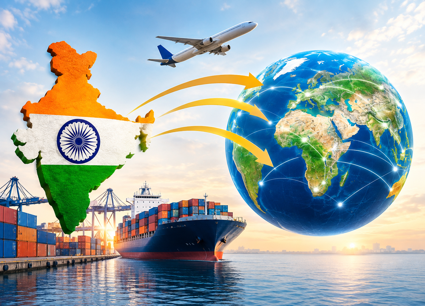 India to World export graphic